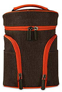 MXMZSRTH Reise-Kulturbeutel für Damen und Herren Drum Wash Bag Reise Aufbewahrungstasche Wasserdicht Trocken- und Nass Trennung Badetasche Unisex(Braun)