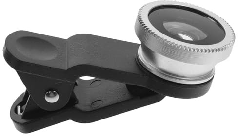 Housoutil Fischaugenobjektiv Für Smartphones Superweitwinkelobjektiv Und Makroobjektiv Zum Aufstecken Smartphone-kameraobjektiv Kameraobjektiv Für x Silber