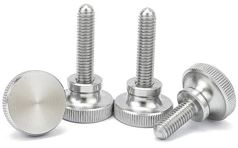 KSeSii 1/5 Stück M2 M2,5 M3 M4 M5 M6 M8 304 Edelstahl A2-70 Rändelschraube mit hohem Kopf, einfacher Typ, metrische manuelle Einstellschraube(3mm,5pcs M2.5)