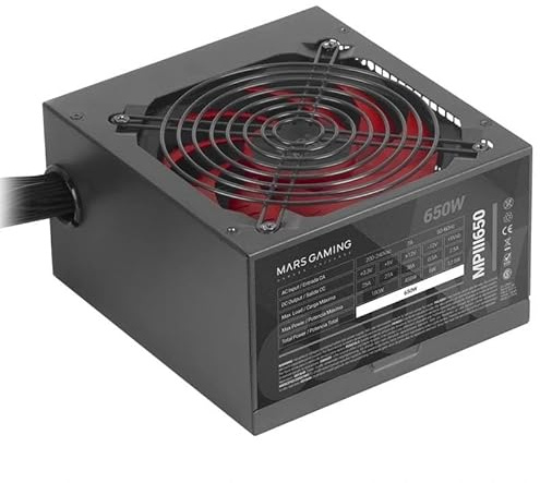 Fuente de Alimentación 650W Silent, certificación 80 Plus, múltiples Conectores, Ideal para PC Gaming y Sistemas de Alto Rendimiento.