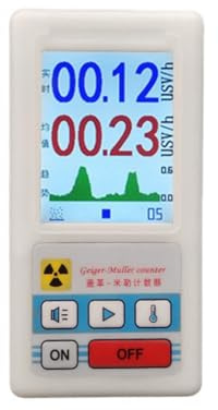 Fangxuee Contador Geiger BR-6, Detector de Radiación Nuclear, Dosímetro Personal, Detector Gamma, Comprobador de Radiactividad, Herramienta para Canicas.