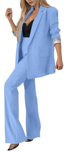 Completo Donna Pantalone E Giacca Giacca Bianca in Fitness Coordinato Celeste Scontate Turchese Robuste Spolverino Petto Pantaloncino Elefante Bicolore XXXL Nazionale Track Lana Stadium