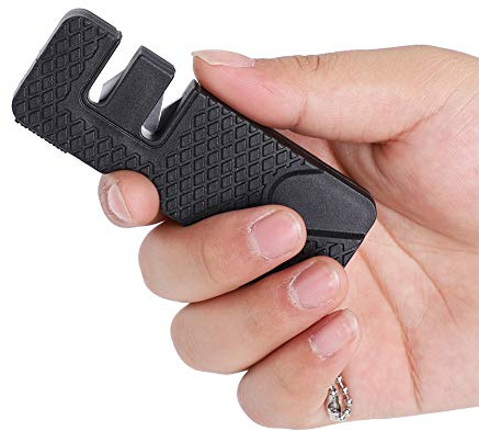 Ailgely Mini-aiguillon de Couteau, Portable, Mini-taille, Activités à la Mode et Portables, en Plein Air, Accessoires de Camping, en Plastique et en Acier Inoxydable pour une