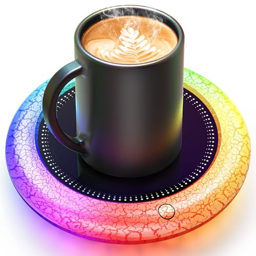 Tassenwärmer, Schnellste Erwärmung und Höchste Temperatur, Automatische EIN-/Ausschaltung, Schwerkraft-Induktions-Kaffeewärmer für den Schreibtisch, Intelligenter Mug Warmer für Kaffee und Tee