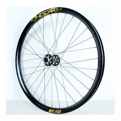 26 27,5 29 XC/DH Mountainbike Vorder- Und Hinterräder, 15 * 110/12 * 148mm Steckachse Boost, Aluminiumfelgen, 1.95–3.0 Reifenbreite, Scheibenbremsen, 7–12-Fach Kassette(Black Gold-15 * 110,29)