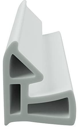DIWARO® Stahlzargen-Dichtung SZ204 | weiß oder grau | 5 lfm für Haus- und Innentüren. Zum Schallschutz und abdichten der Tür. Bestehend aus TPE (Thermoplastischen Elastomer) (weiß)
