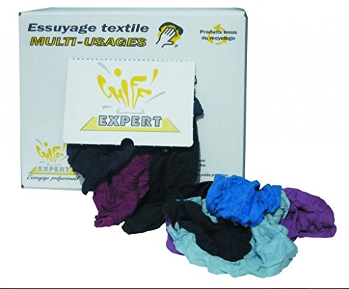 TOPCAR - Carton de 10 kg de chiffons multi-usages couleurs - E080 ECX