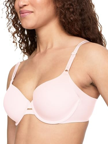 Warner's Womens Easy Does It® Underarm-smoothing With Seamless Stretch Wireless Lightly Lined Comfort Rm3911a T-Shirt Bra, Rosewater, Medium US