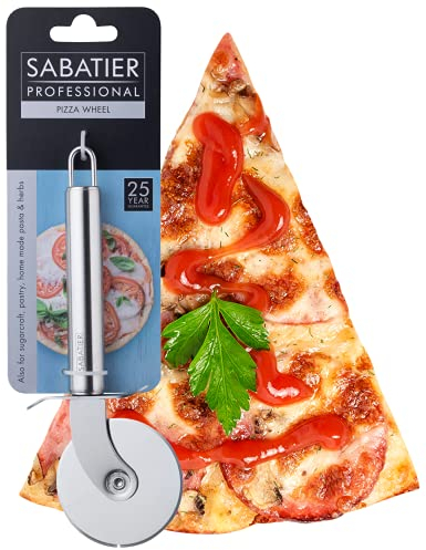 Sabatier Professional Pizza Cutter Wheel - by Taylors Eye Witness. Stainless Steel Construction. Dishwasher Safe. Also for Sugarcraft, Pastry, Homemade Pasta & Herbs. 25 Year Guarantee.