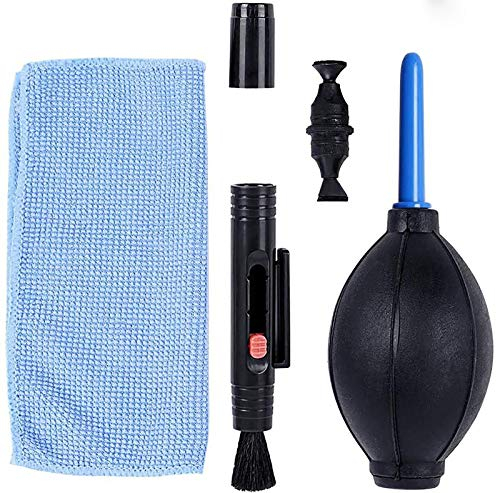 Professional Camera Cleaning Kit with Blowing Bottle,Lens Cleaning PEN, Cleaning Cloth for DSLR camera, smartphone, cell phone, tablet, PC, camcorder- Cleaning Tools and Accessories
