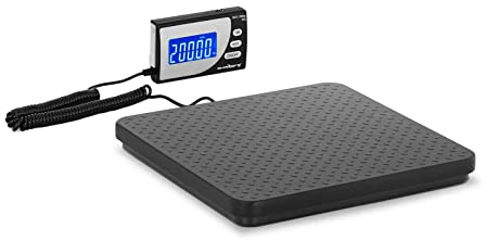 Steinberg Systems SBS-PT-200C Digitale Paketwaage 200 kg / 50 g Wiegefläche 30 x 30 cm externes LCD Industriewaage Bodenwaage