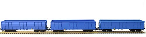 Evemodel 3Stk H0 Offener Güterwagen Hochbordwagen Transport Containerwagen Eaos der SBB