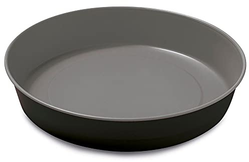 Guardini, Tortiera liscia Ø 32 cm, Acciaio con rivestimento antiaderente, Nero e Grigio, Made in Italy, Linea Happy Hour