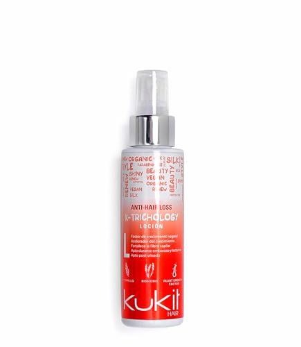 Kukit Hair - Tratamiento Anticaida K-Trichology, Loción Anti-Caída Cabello con Factor de Crecimiento, Vegano y sin Parabenos (100 ml)
