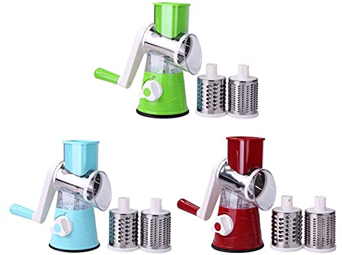 Käsehobel Rotary Cheese Grater Elektrische Reibe mit 2 austauschbaren Edelstahl Automatische Käsereibe für Küche Home Gadgets