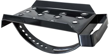 DAPRONA Dachtritt für Schornsteinfeger 25cm Schwarz | Gitterrost aus verzinktem Stahl, Nutzbar als Fluchtweg, Zugang für Kaminkehrer, für Dacharbeiten