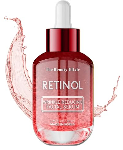 Retinol Serum For Face - Dermatologist Tested, Anti-Aging, Fine Lines & Wrinkles & Post-Acne Marks Treatment - Clean Beauty, Cruelty-Free Korean Skin Care for All Skin Types - 1.69oz