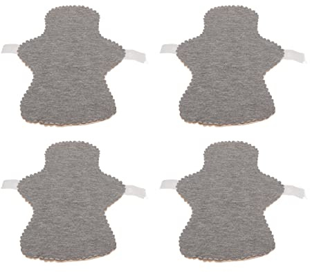 Assorbenti Mestruali Lavabili, 4 Pezzi di Assorbenti Igienici da in Tessuto Resistente (L)
