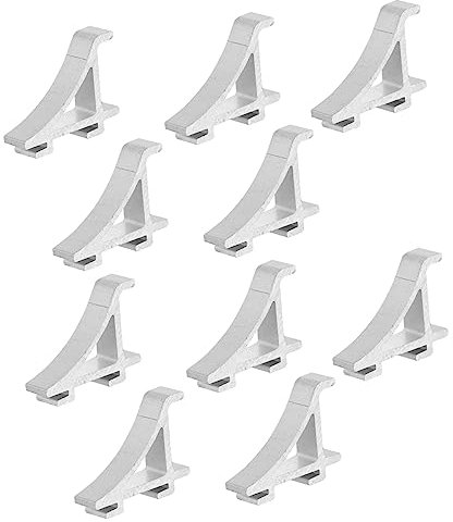 Kühlschrankregalclip Regalbefestigung aus Stück Silber 10 Aluminium