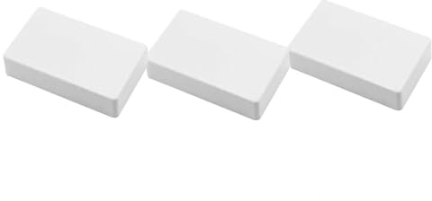 Kopplingsdosa, anslutningslådor, elektronisk projektlåda, plasthölje, för gör-det-själv grenuttag (10 x 6,8 x 5 cm vit 3-pack)