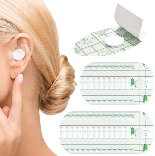 JSTHHTT 160 Stück Wasserdicht Ohr Patches, Wasserdichter Ohrenschutz Aufkleber, Einweg Ohrenschützer, für Haarfärbemittel, Dusche, Baden, Salon, Spa