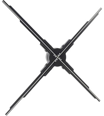 Ventilador Holográfico 3D, Pantalla Publicitaria de Proyector 3D de 60 Cm con la Aplicación de Memoria Pequeña de 4 GB, 4 Cuchillas, 2500x640, para Tiendas Centros Comerciales (EU)