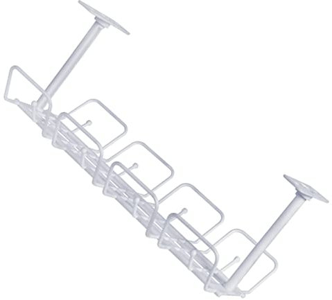 Veemoon Desk Wire Management Rack Cord Organizer Storage Shelf for Cable Tidy Box Office Use