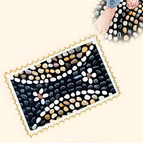LIYAOLI Acupressure Mat for Feet - Cobblestone Foot Massager Pad for Home Use, Relieve Stress & Fatigue, Reflexology Therapy for Daily Relaxation (15.7 x 23.6)