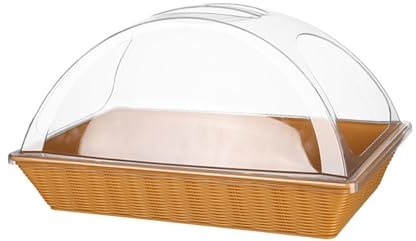 Corbeille à avec Couvercle Décoratif, Panier de Service pour Aliments,