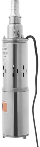 Pompe De Puits Pompe De Puits Profond 180w / 12v Cc Pompes Submersible En Acier Inoxydable 20m 3000 Tr/Min DiamèTre De Sortie 1 Pour La Maison/Industriel/Agriculture Et Jardin