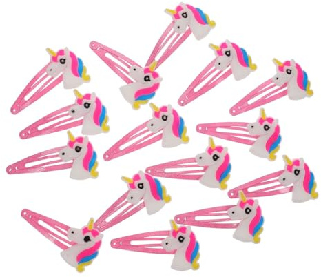 minkissy 20 Stück Teiliges Einhorn Haarclip für Mädchen Bunte Cartoon Haarklammern Robuste und Leichte Haarspangen Modische Haaraccessoires für Kleinkinder Vielseitig Kombinierbar