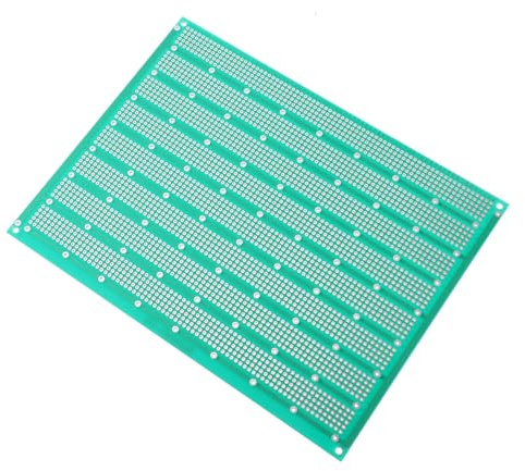 Plaque D’essai Verte en Fibre de Verre Cuivre pour Circuits | Carte Multi-fonction, Adaptée aux Opérations DIY et Projets Électroniques, Format Pratique pour Montage