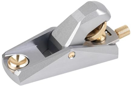Ronyme Cepillo de bloque de ángulo bajo Accesorios Ergonómico Fácil de operar Profesional Latón Robusto Ligero rendimiento Cepillo de mano, Plata