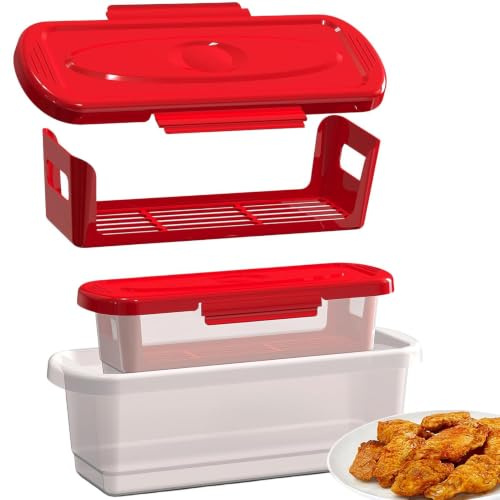 Set Di Ciotole Per Impanare – Stazione Per Impanare Il Pollo Da 2 Pezzi Con Coperchio | Contenitore Ṕer Pastella Senza Disordine P̀er Di Pollo, Anelli Ďi Cipolla E Verdure | Strumento Đi Preparazi