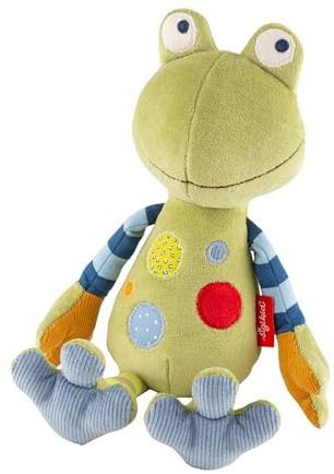 sigikid, Mädchen und Jungen, Stofftier Frosch, Patchwork Sweety, Grün, 38694