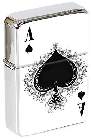 As de Pique Briquet à Capuchon Amovible Boîte de Cadeau
