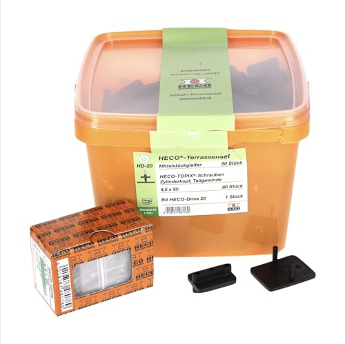 Heco Center Schrauben – Set Schrauben Terrassen (80U)