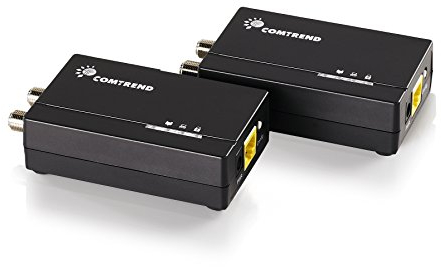 Comtrend G.hn Powerline 1200Mbps Ethernet over coassiale Kit I Enhanced Streaming e Gaming I 2 Unit Kit (GCA-6000KIT)