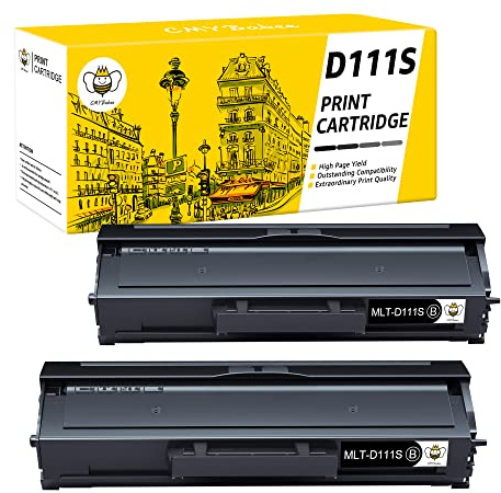 CMYBabee MLT-D111S Sostituzione stampante toner Compatibili per Toner Samsung M2070 per Samsung M2070 M2070FW M2070W M2070F M2026W M2026 M2020 M2020W M2021 M2021W M2022 M2022W M2071(Nero, 2-Pack)