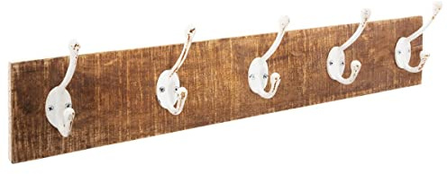 Atmosphera - Patère Bois 5 Crochets 15x74 cm