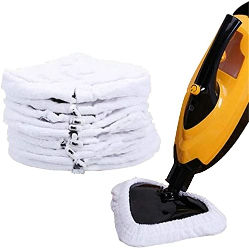 Panni per Scopa a Vapore ricambi Scopa a Vapore, Universale in Microfibra Triangolare Lavabile Pulizia Compatibile Pad Cover Ricambio per aspirapolvere a Vapore H20/X5/S302/S001