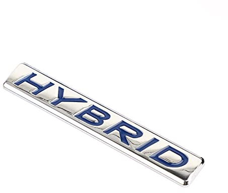 Topteng 1PC 3D adatto per HYBRID Words Car Sticker Metal Emblem Rear Car Trunk Badge