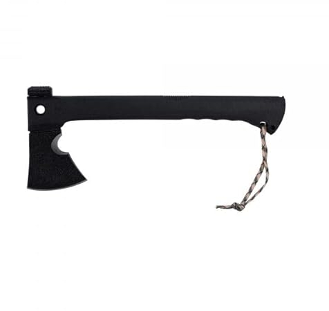 KH-Security Kombiwerkzeug Multi Purpose - Axt Beil Hammer Seilschneider Messer Feuerstarter
