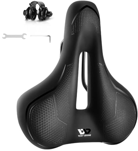 Selle de Vélo Ergonomique Anti-Douleur Confort Ultime Gel Hydrogel – Soulagement Coccyx & Dos – Universelle VTT, Route, Électrique – Hommes & Femmes