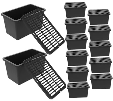 JOINPAYA 15pcs Pet Transport Box Plastic Terrarium Container for Turtle Lizard Travel Carrier Box Lid Reptile Transport Container for Small Pets Breeding and Daily Use