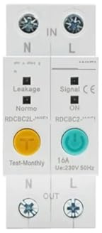 Interruttore automatico 1P +N 2P 230V Contatore di energia kilowattora Timer interruttore relè Voltmetro Protezione dalle perdite(1)