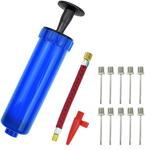 Inflator Ball Pump with Needles Valve Adapter Air Hose for Basketball Football Volleyball Rugby Balloons other Inflatable Set