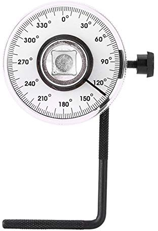 Akozon 2 Stücke Drehmoment Winkelmesser 1/2 Zoll 360 Grad Tool Set