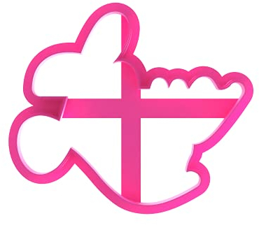 LissieLou Ausstechform Love in Florence, Schriftart, für Hochzeit, Zuckerguss, Stempel, Fondant, Prägung, Pink