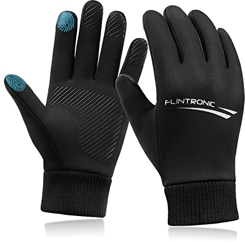 flintronic Gants d'hiver Écran Tactile pour Enfants, Gants de Cyclisme Enfants Chauds Antidérapant Anti Froid Coupe-Vent Mitain, Écran Tactile Gants d'hiver de Sport pour Garçons Filles 6-12 Ans